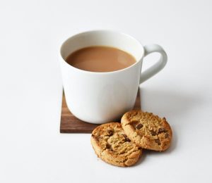 A nice cuppa with some biscuits